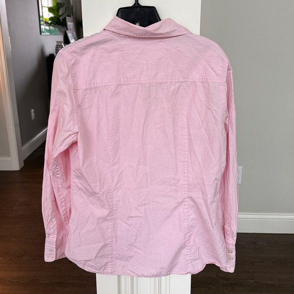 J. Crew pink button down cotton long sleeve Large - Picture 3 of 5